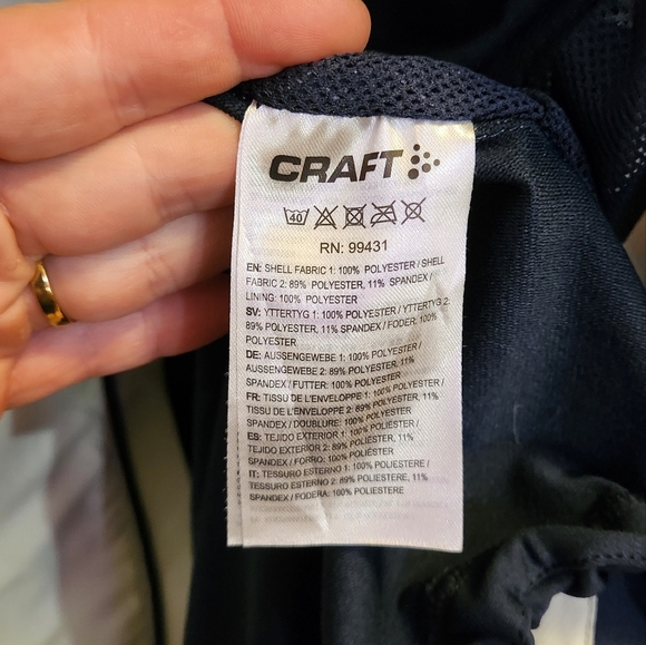 Craft Women's L3 Protection Cycling Jacket Mint and Navy Women Size Medium - Picture 6 of 10